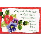 Prayer card - My soul finds rest in God alone